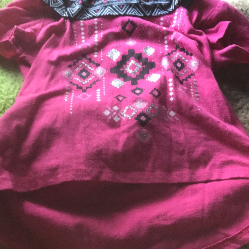 Kids shirt with added scarf